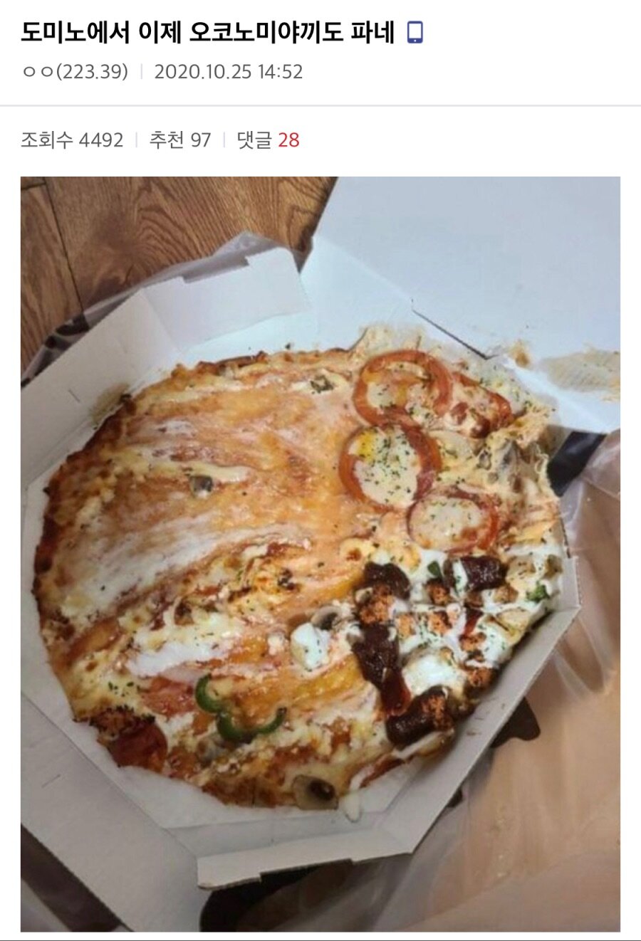 도미노 피자 신메뉴