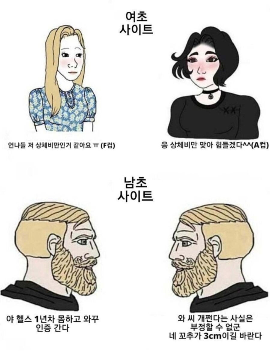 여초와 남초의 차이