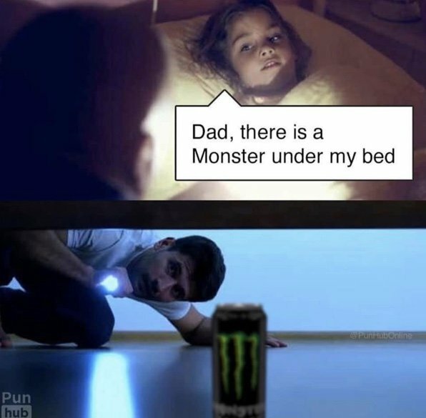 아빠 제 침대 밑엔 몬스터가 있어요..