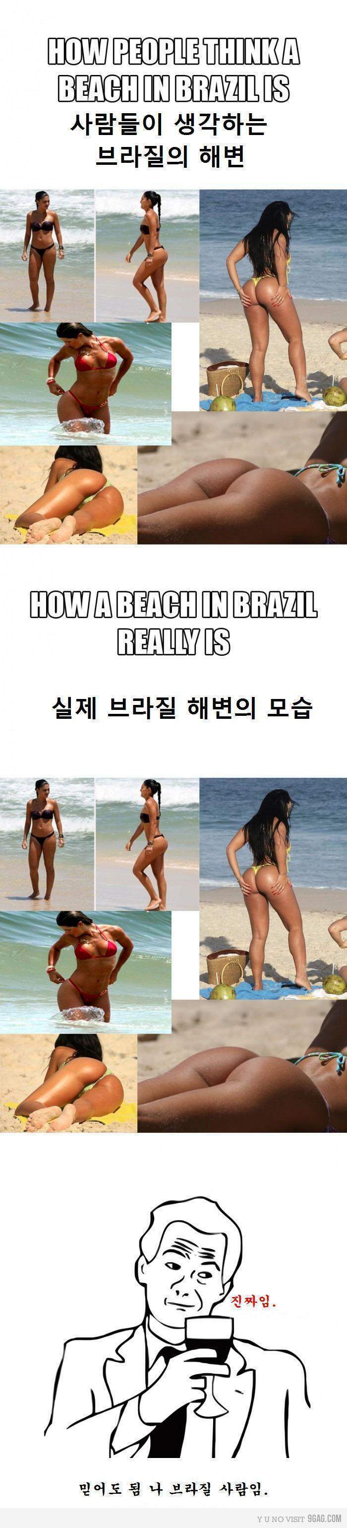 약후) 충격적인 브라질 해변의 실상