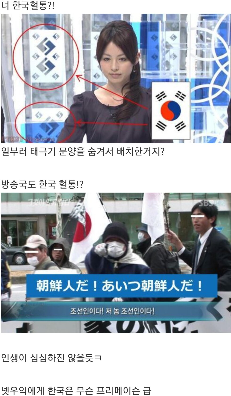 일본 넷우익의 한국인 의심병