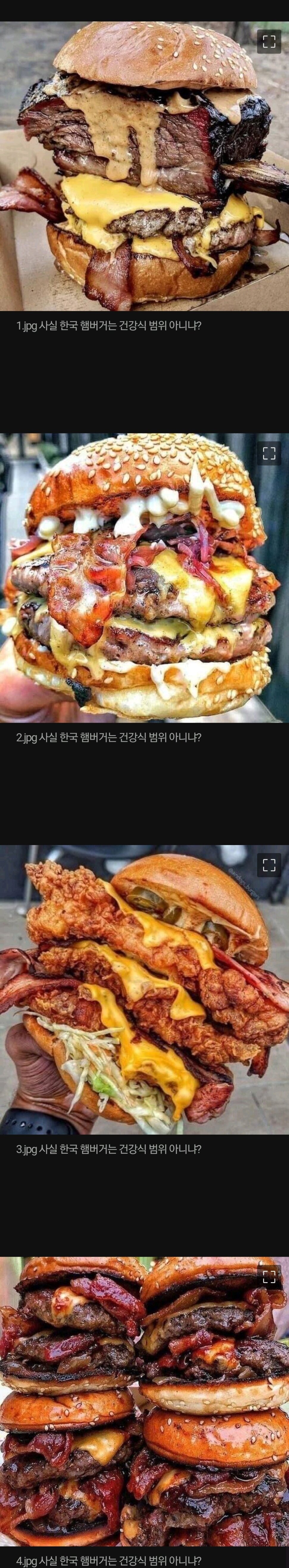 사실 한국 햄버거는 건강식 범위 아니냐?