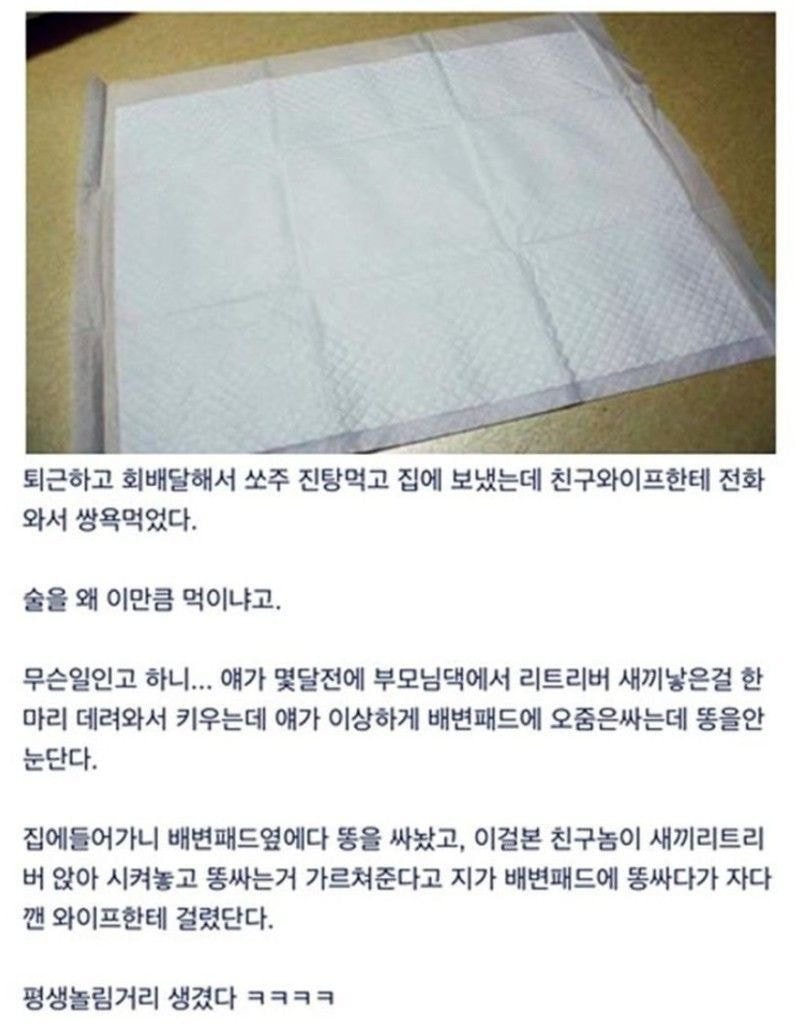 친구 와이프한테 욕먹었다