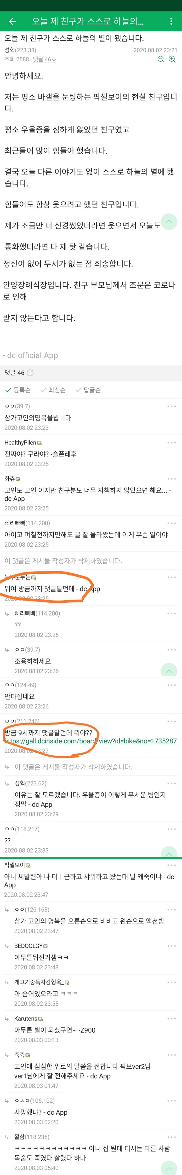 사람이 죽은 바이크 갤러리