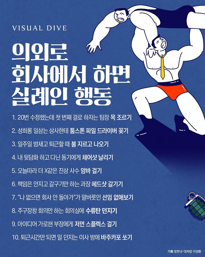 사회생활꿀팁. 의외로 회사에서 하면 안되는 행동들