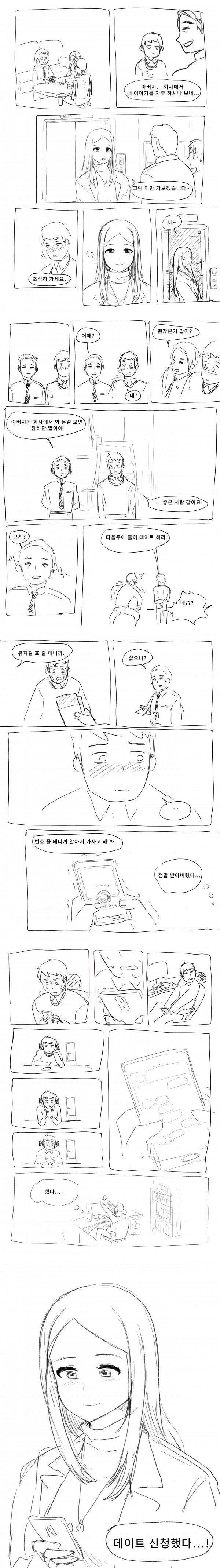 아버지 회사 여직원 소개 받은썰