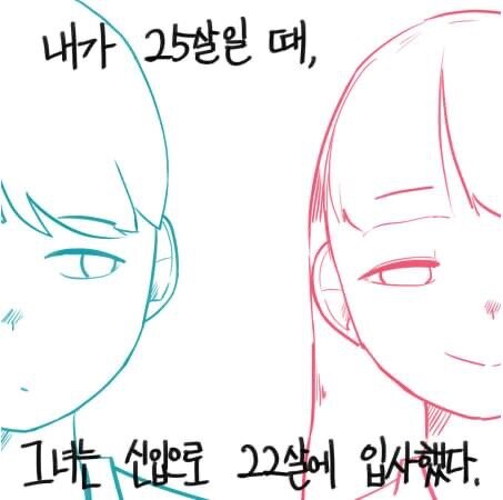 허벅지 보여주는 manhwa