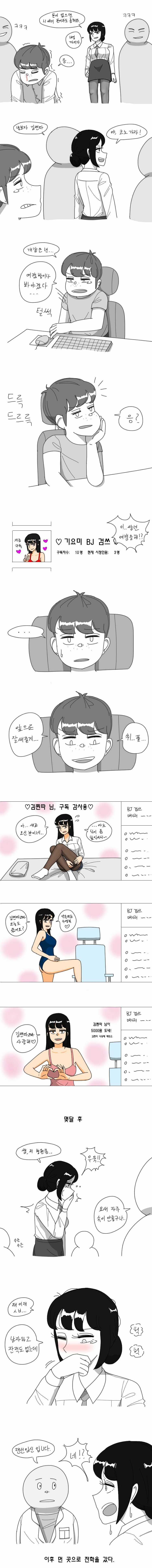 괴롭히는 일진녀에게 복수하고픈 찐따 만화