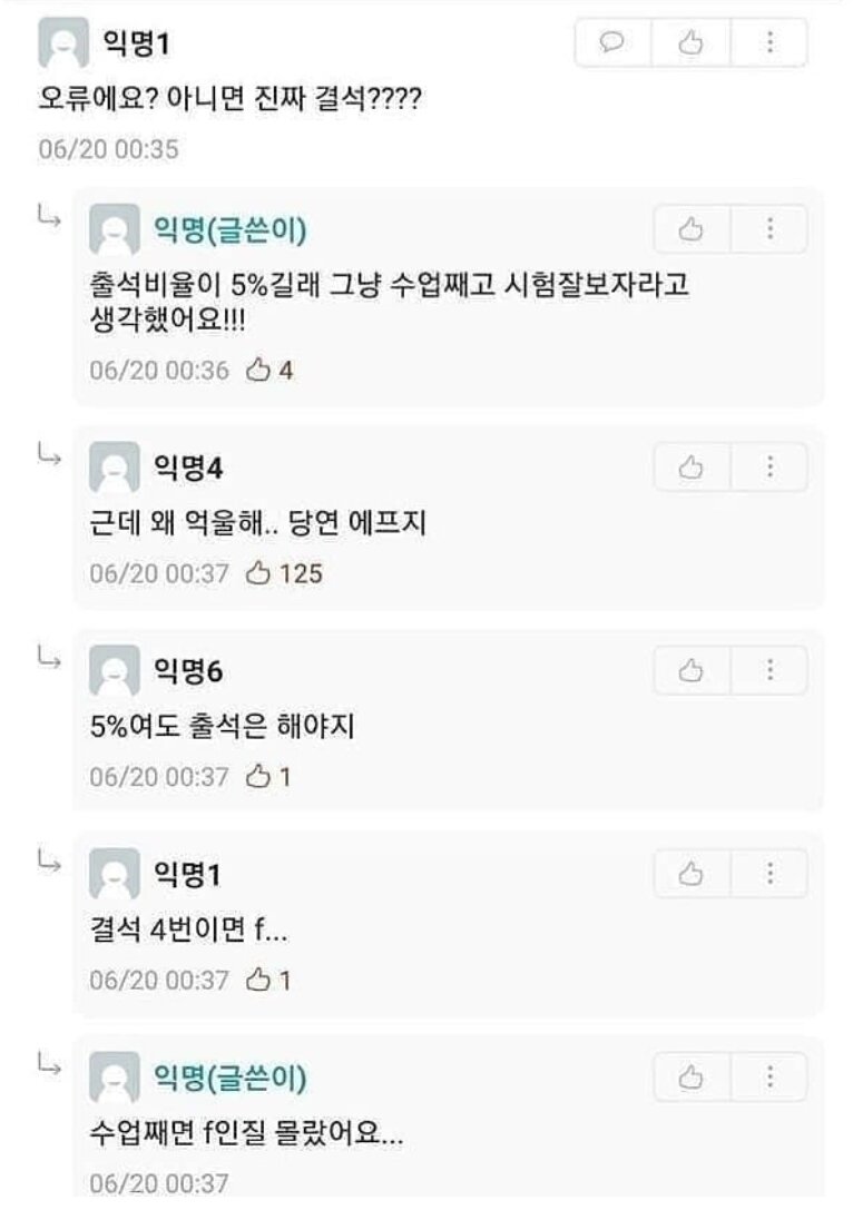 F받은게 억울한 어느 새내기