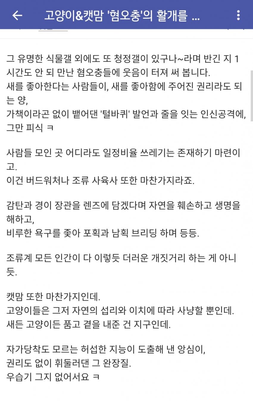 DC) 고양이를 털바퀴라 부르지마!