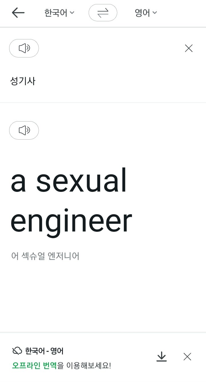 파파고 번역 굉장허네