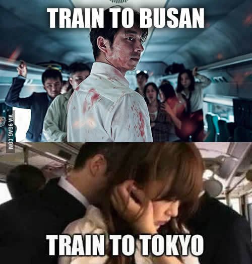부산행 vs 도쿄행