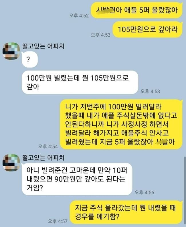 주린이들의 채무이행논리