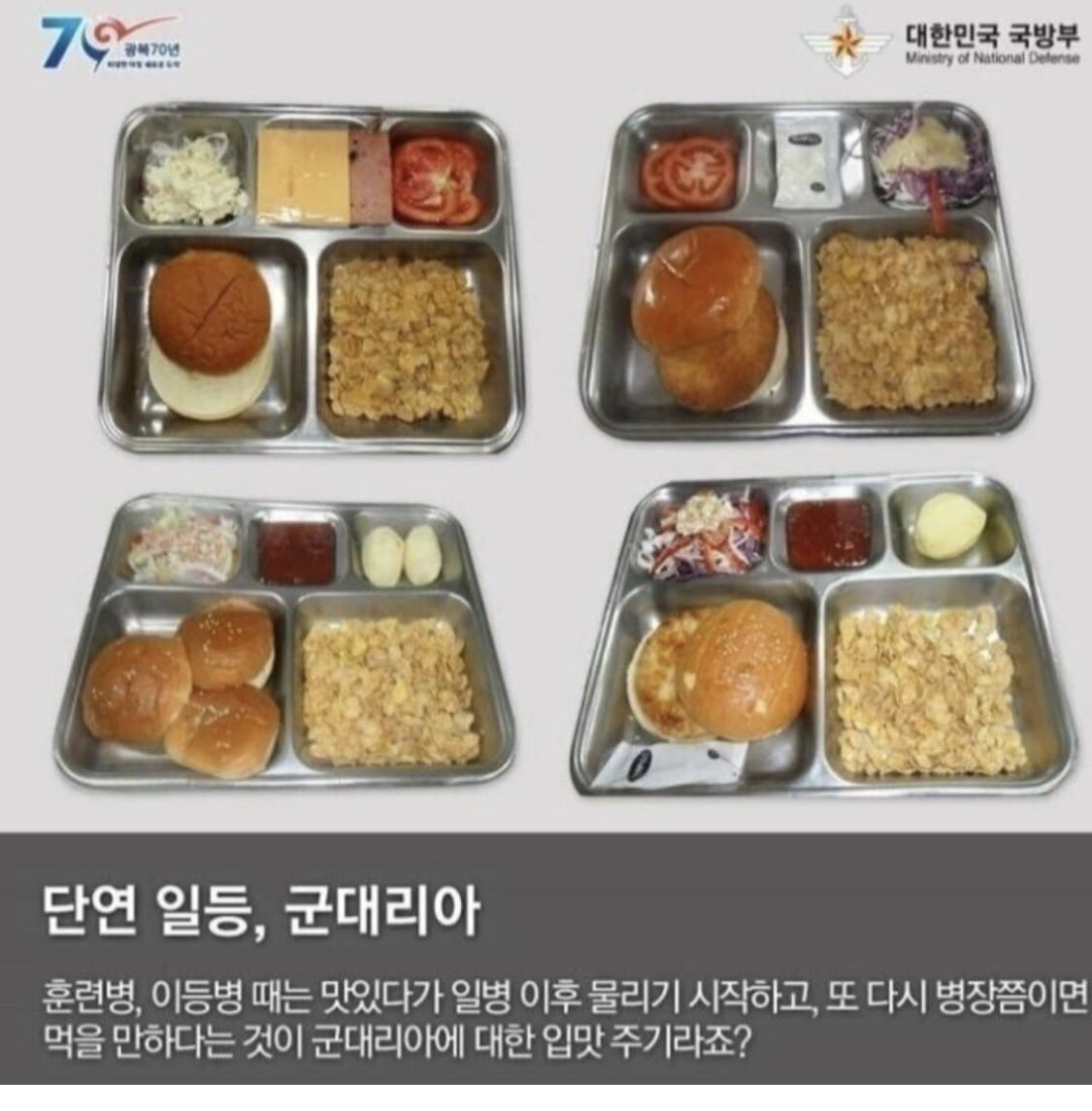 국방부 피셜) 군대 인기 음식