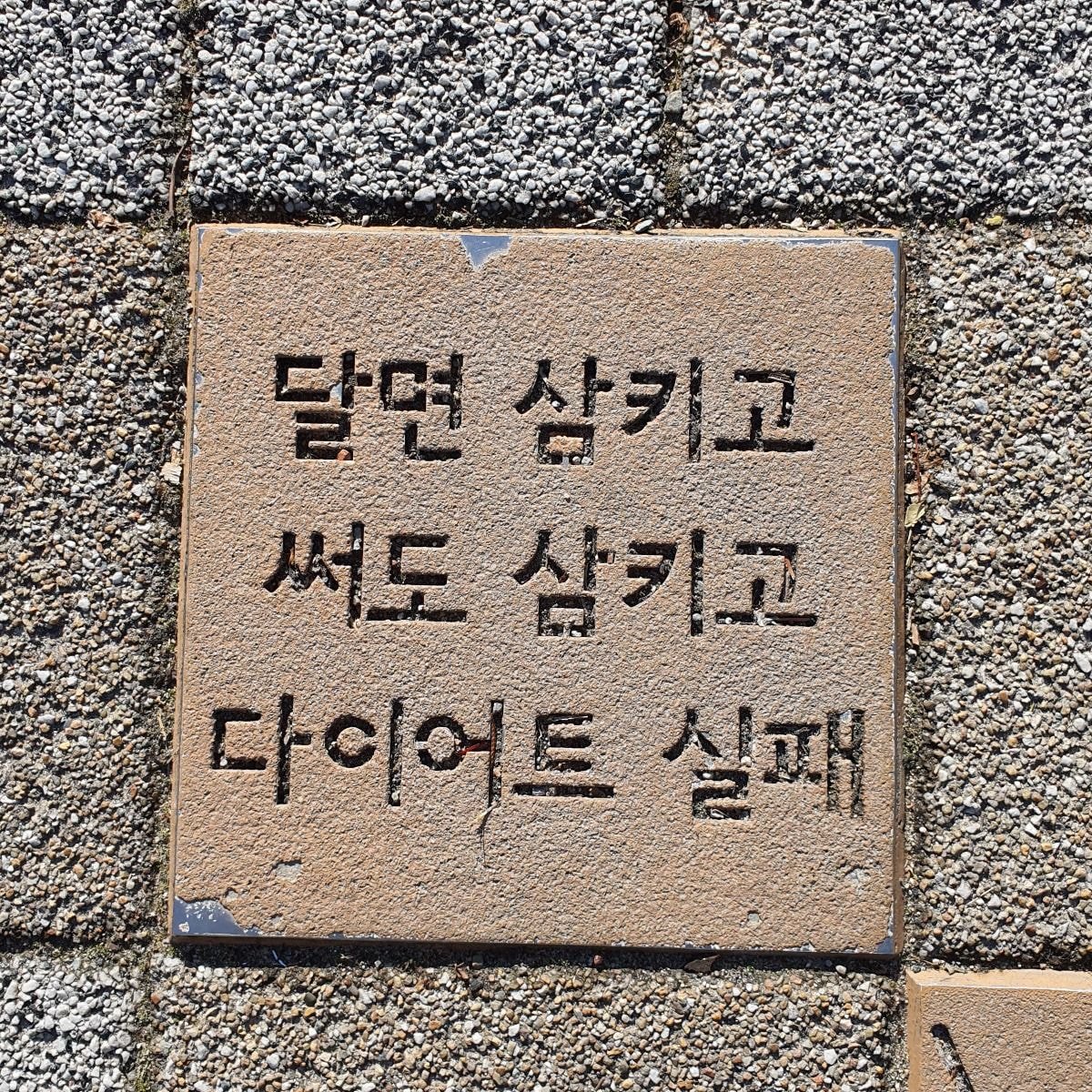 겁나 때리는 보도블럭