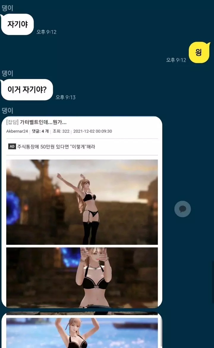 역수입) 로아 하는거 남친한테 걸려서 ㅈ된 인벤러