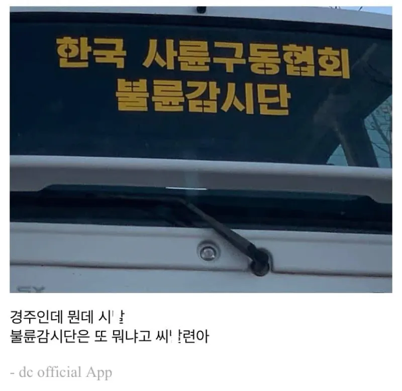 경주에서 목격한 불륜감시단