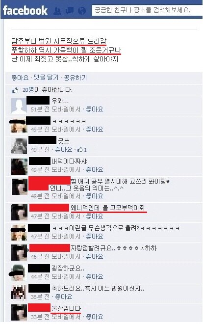 고전) 페이스북 낙하산녀의 진실