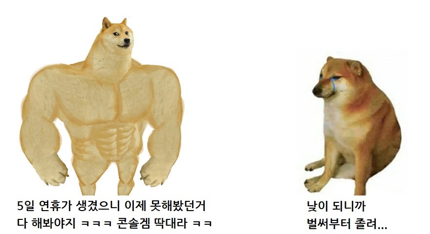 추석 5일동안 잘 지내셨습니까