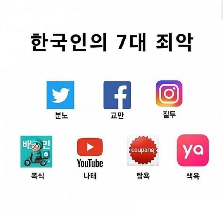 한국인의 7대 죄악