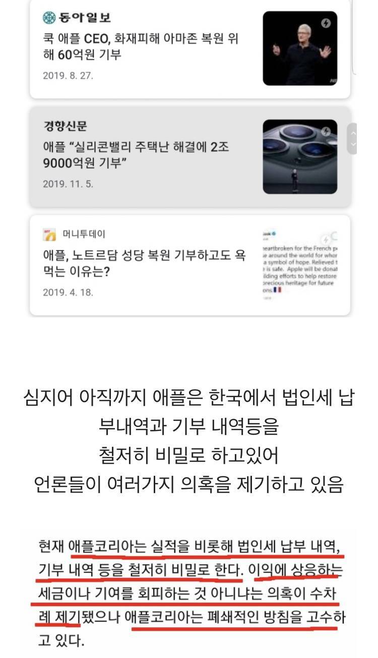 대기업 기부순위