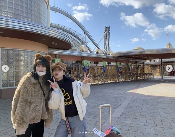    같이 일본 여행한 나연 모모