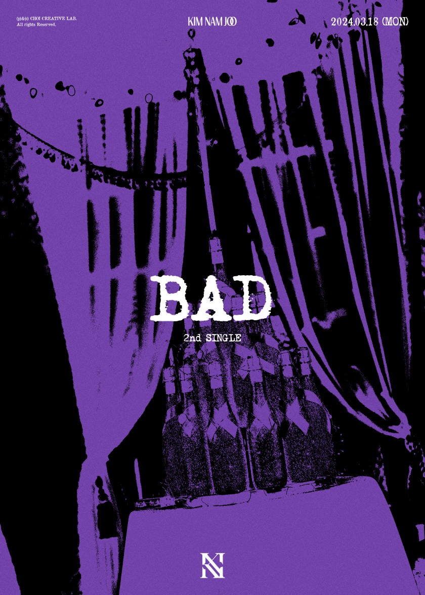 Kim Nam Joo 김남주 2nd Single Album BAD Logo Poster
