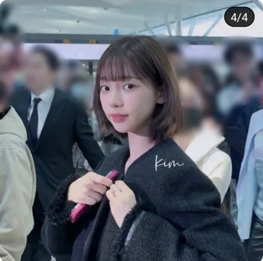 최근 에스파 카리나 공항 실물 직찍 미모
